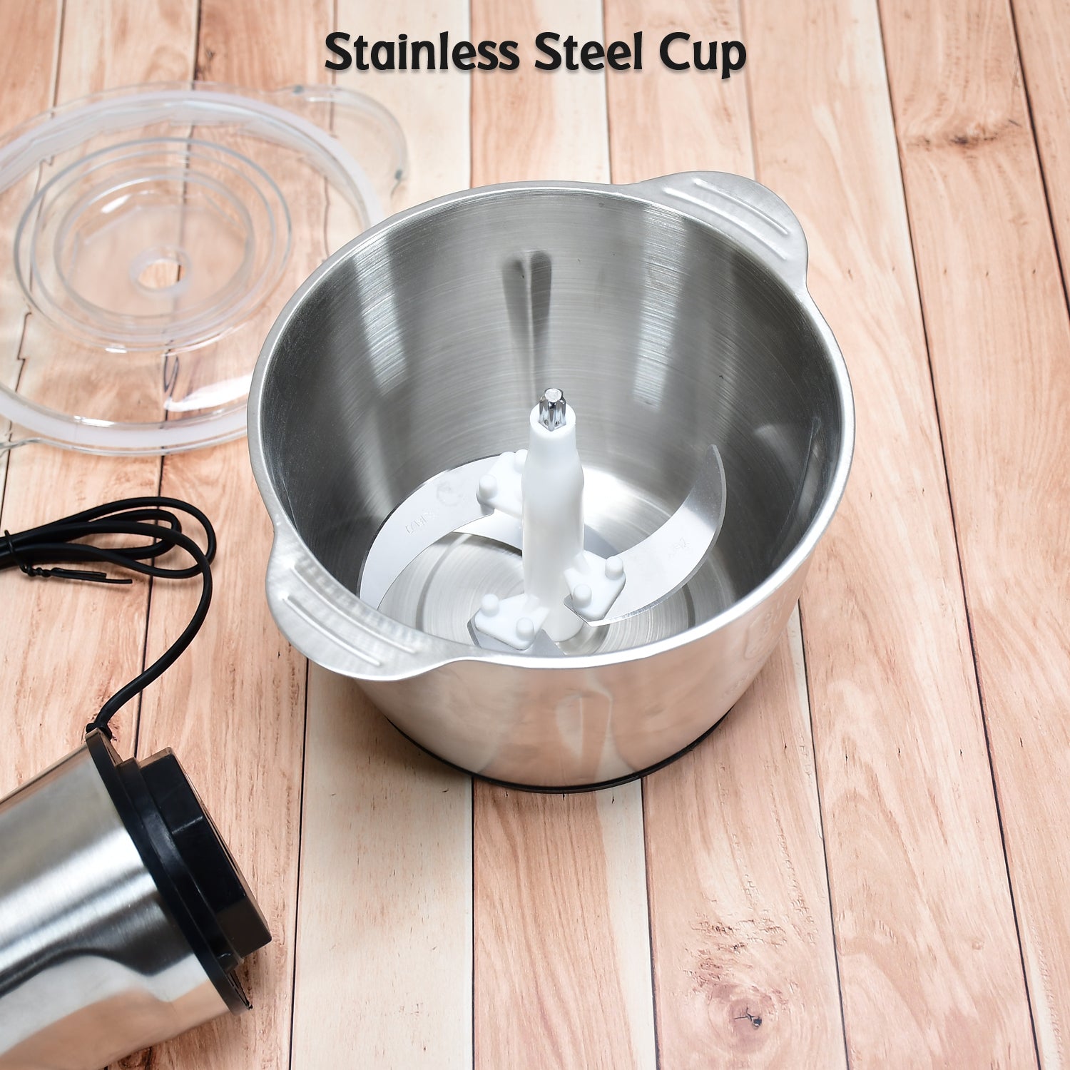 2363 Stainless Steel Electric Meat Grinders with Bowl Heavy for Kitchen Food Chopper, Meat, Vegetables, Onion , Garlic Slicer Dicer, Fruit & Nuts Blender (3L, 300Watts) DeoDap 2363 Stainless Steel Electric Meat Grinders with Bowl Heavy for Kitchen Food Chopper, Meat, Vegetables, Onion , Garlic Slicer Dicer, Fruit & Nuts Blender (3L, 300Watts) DeoDap